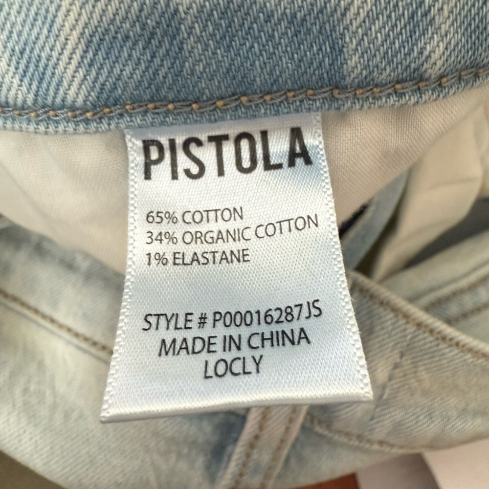 NWT Pistola Alexa High Rise Flare Jeans Denim Women Light Wash Size 30 - Picture 12 of 16